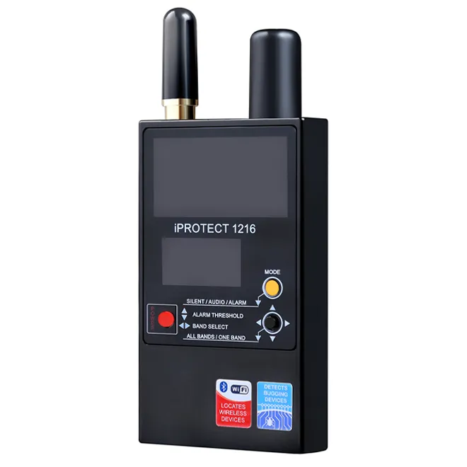 Wykrywacz (detektor) podsłuchów, lokalizatorów, telefonów komórkowych. GSM, LTE, 5G, GPS