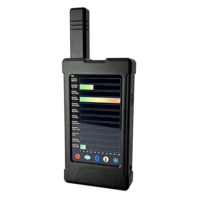 Wykrywacz AirTag, Samsung Tag, podsłuchów, lokalizatorów GPS, telefonów komórkowych LTE, 5G, WiFi, BluetootH